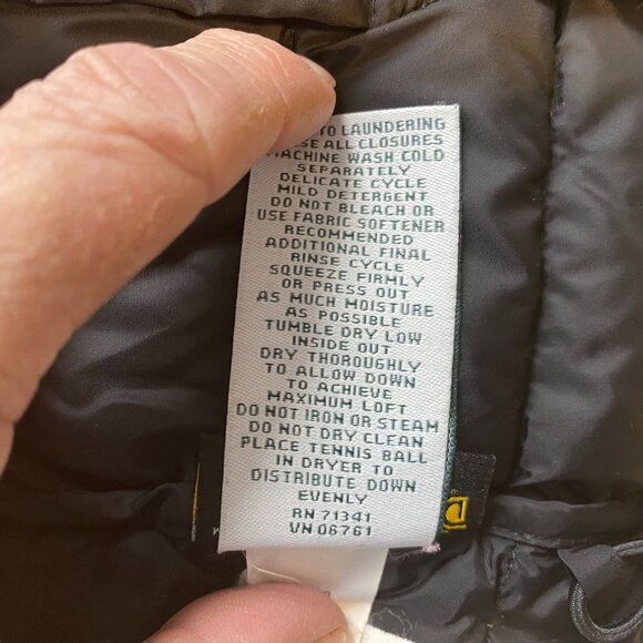 L.L. Bean Women's Puffer Jacket XS Black Insulated Downtek 80% Down Filling - Picture 9 of 16